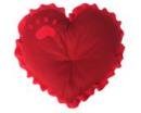 Legowisko serce bordowo - czerwone
