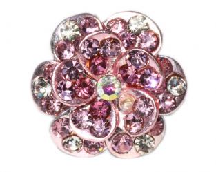 Biżuteria dla psa spinka różowy kwiatek