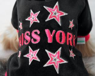 Ubranka dla piesków welurowa bluza Miss York