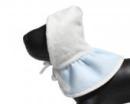Beżowo-błękitna czapka dla psa