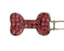 Biżuteria dla psów spinka różowa kość