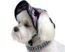 Fioletowo-różowy kapelusz dla psa szkocka krata