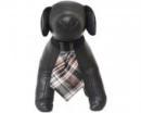 Krawat dla psa w brązowo-czarną kratę