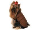 Ubranie dla psa czekoladowy płaszcz