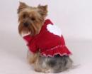 Ubranie dla psa kamizelka czerwona - kremowe serce