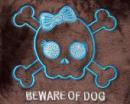 Zimowa torba dla psa Beware Of Dog brązowa