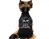 Ubranie dla psa koszulka czarna Cat Killer