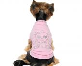 Ubranie dla psa koszulka różowa Cat Killer