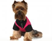 Ubranka dla psów koszulka fleur-de-lis mocny roż