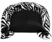 Sofa biało-czarna zebra