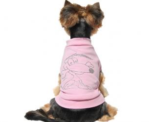 Ubranie dla psa koszulka Happy Dog różowa