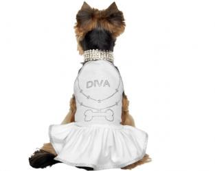 Ubranie dla psa sukienka dla psa biała DIVA