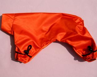 Ubranie dla psa z pomarańczowego ortalionu stop woda