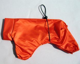 Ubranie dla psa z pomarańczowego ortalionu