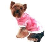 Ubranko dla psa - bezrękawnik moro różowy