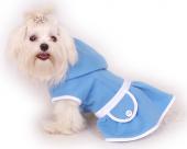 Ubranko dla psa błękitna sukienk