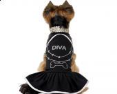 Ubranko dla psa sukienka dla psa czarna DIVA