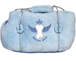 Zimowa torba dla psa Royal Dog błękitna